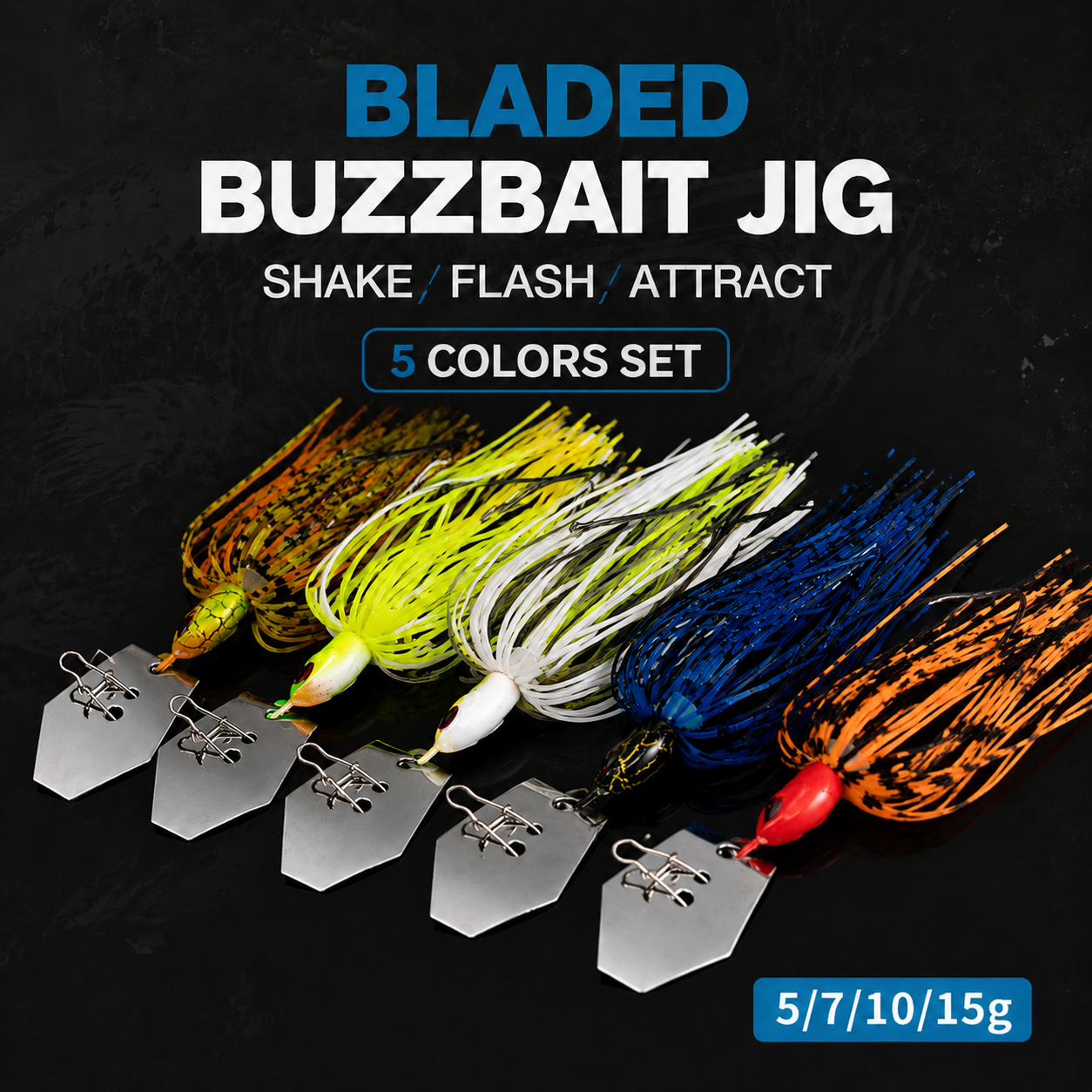 Spinnerbait Lure Set Silicone  - Fishing Lure Blade Bait บทวิจารณ์และราคา