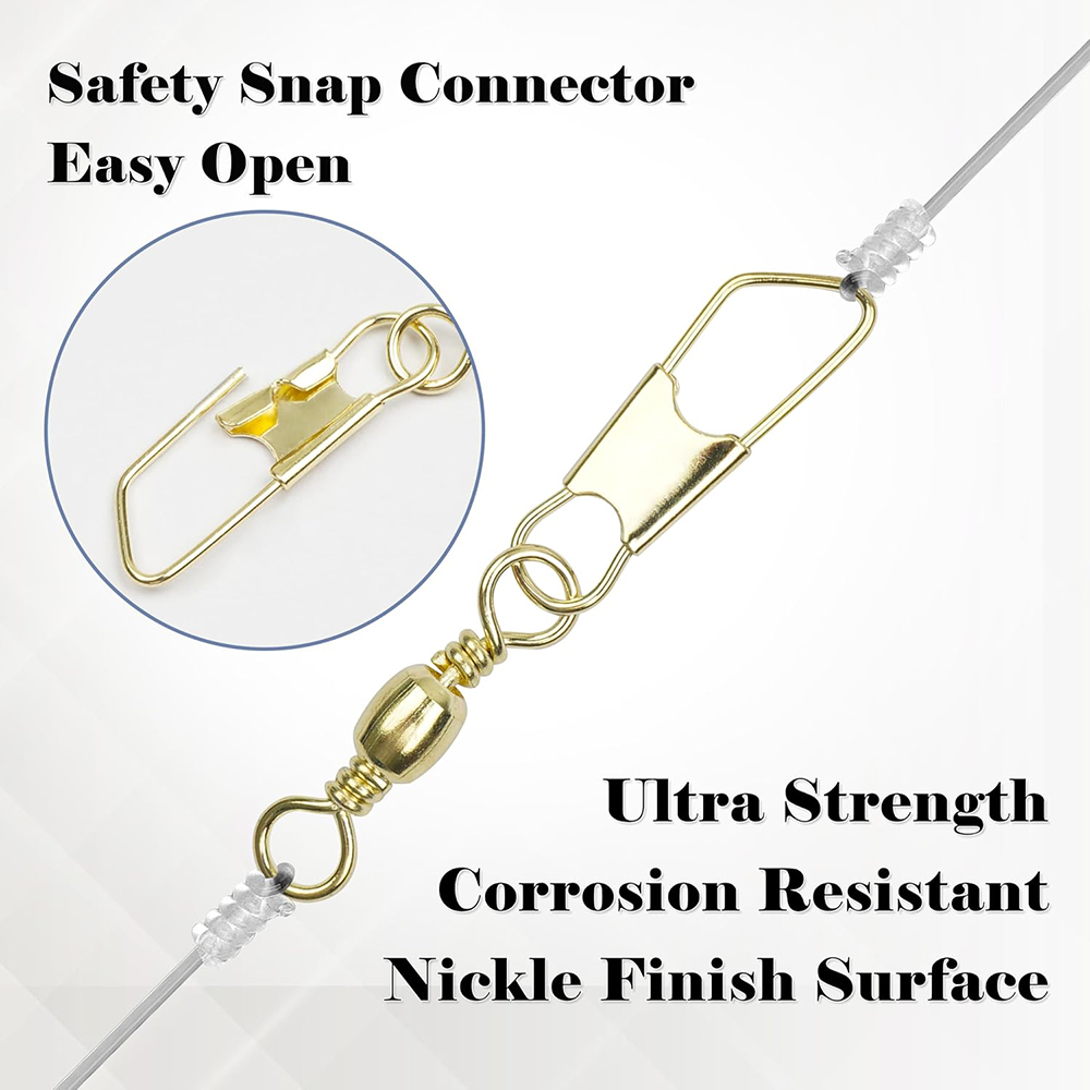 50Pcs Gold Fishing Barrel Swiv - Fishing Lure Accessories บทวิจารณ์และราคา
