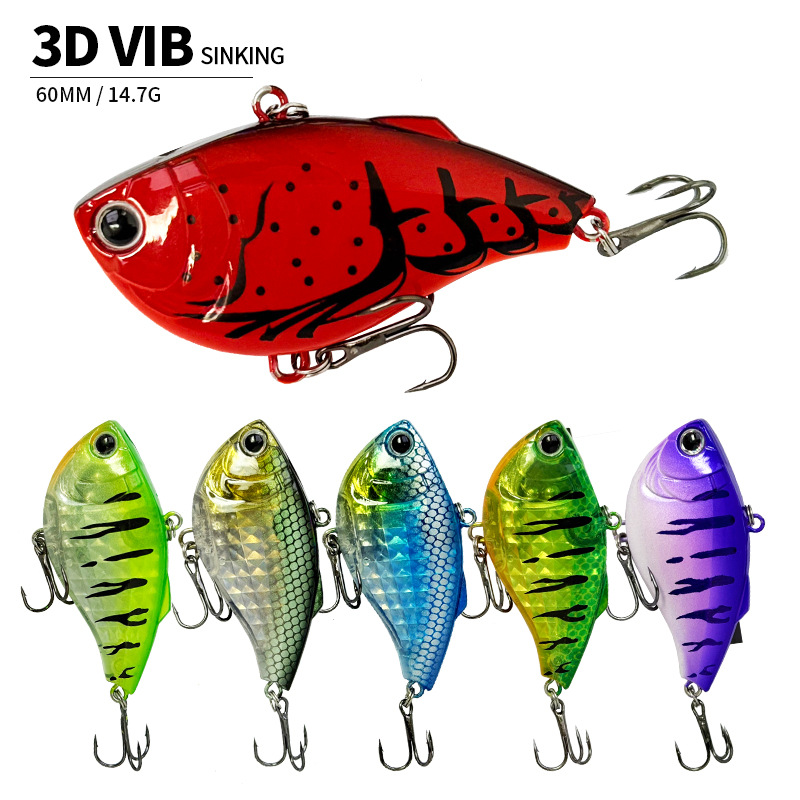 60mm 14.7g Sinking VIB Fishing - Fishing Lure Jerkbait บทวิจารณ์และราคา