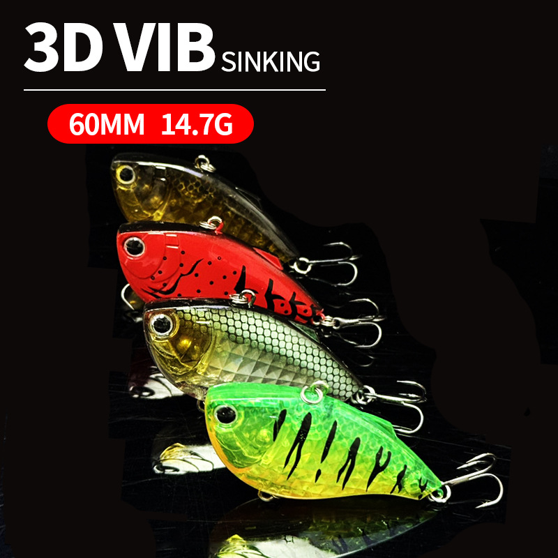 60mm 14.7g Sinking VIB Fishing - Fishing Lure Jerkbait บทวิจารณ์และราคา