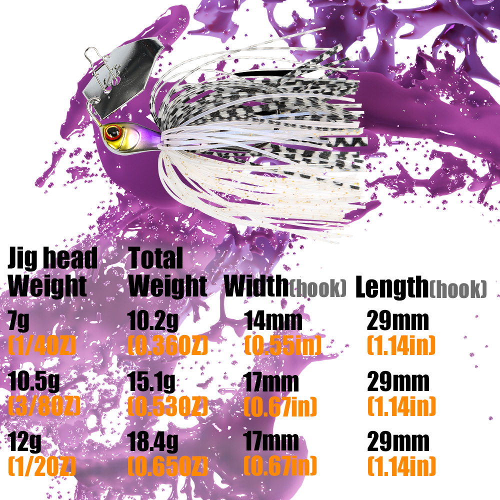 B&U Fishing Lure Chatter Bait  - Fishing Lure Blade Bait บทวิจารณ์และราคา
