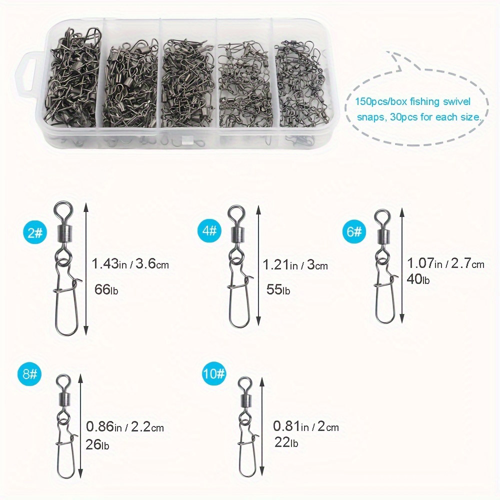 95/210 PCS Set Fishing Connect - Fishing Lure Accessories บทวิจารณ์และราคา