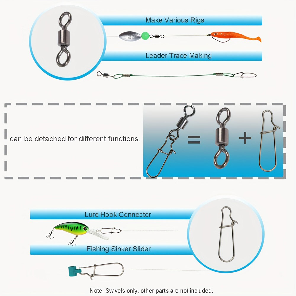 95/210 PCS Set Fishing Connect - Fishing Lure Accessories บทวิจารณ์และราคา