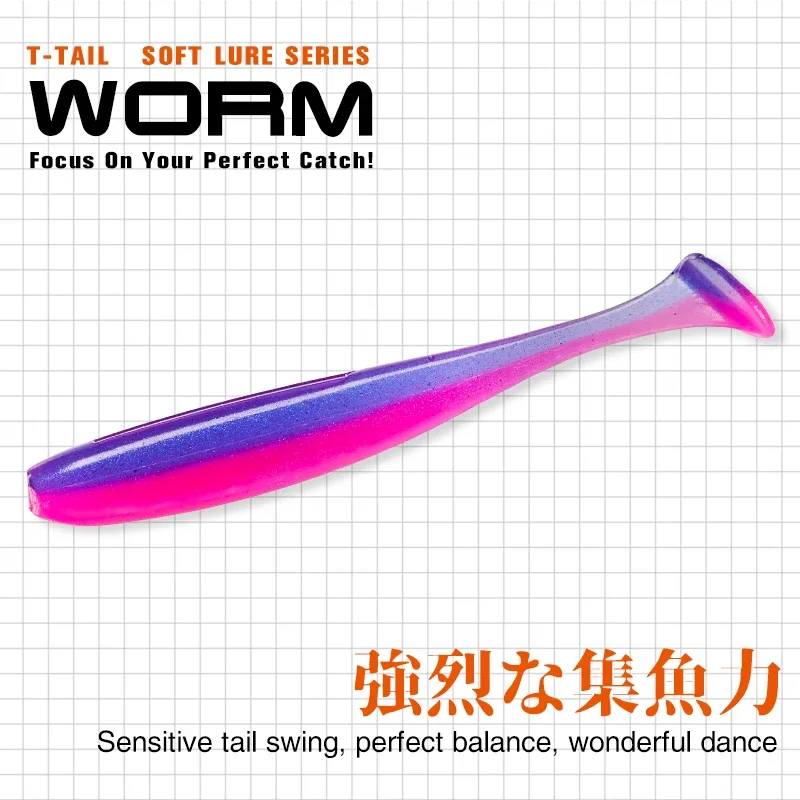 TSURINOYA NEW SIZE 100mm 120mm - Fishing Lure Soft Plastic บทวิจารณ์และราคา
