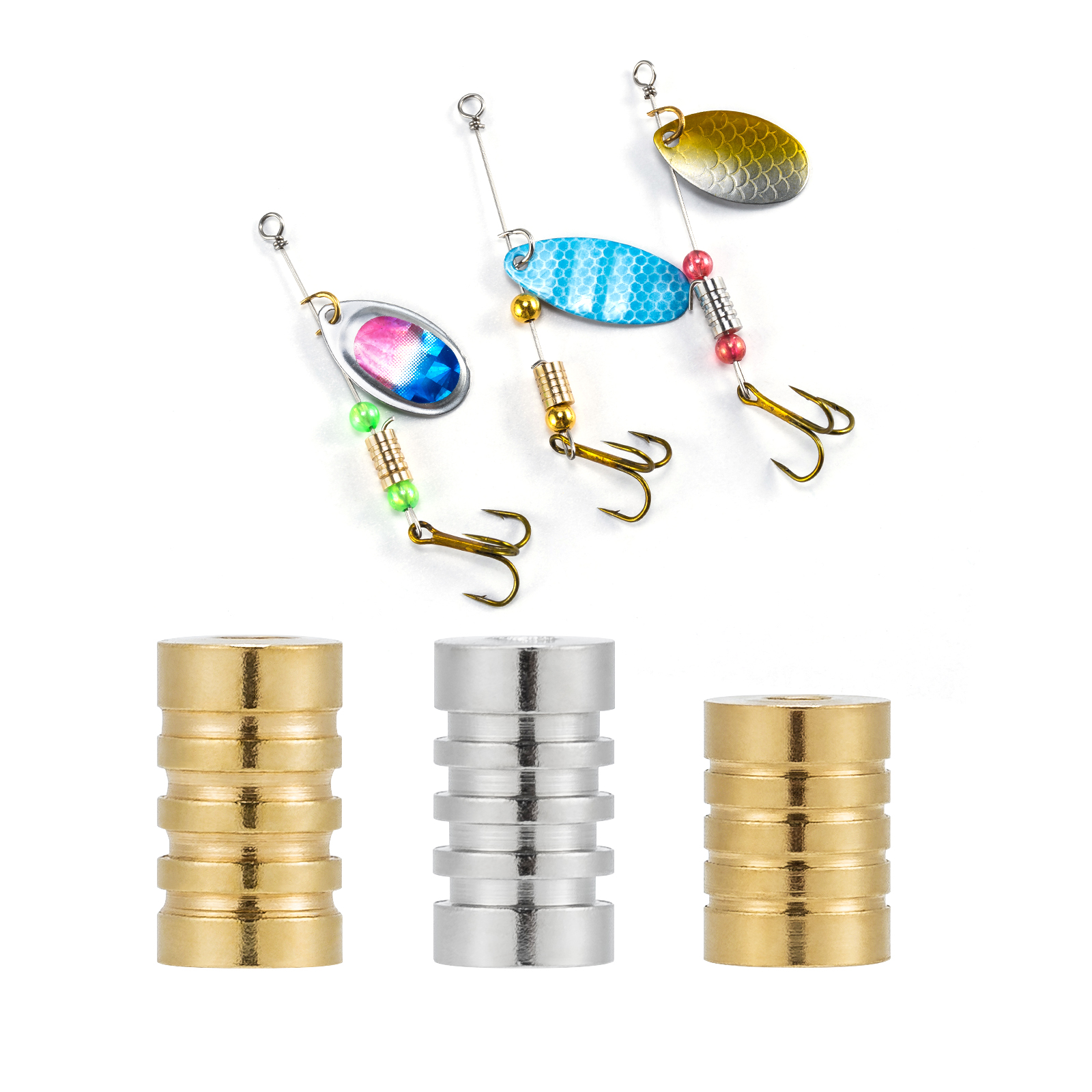 10PCS Fishing Spinner Bead Lur - Fishing Lure Spinnerbait บทวิจารณ์และราคา