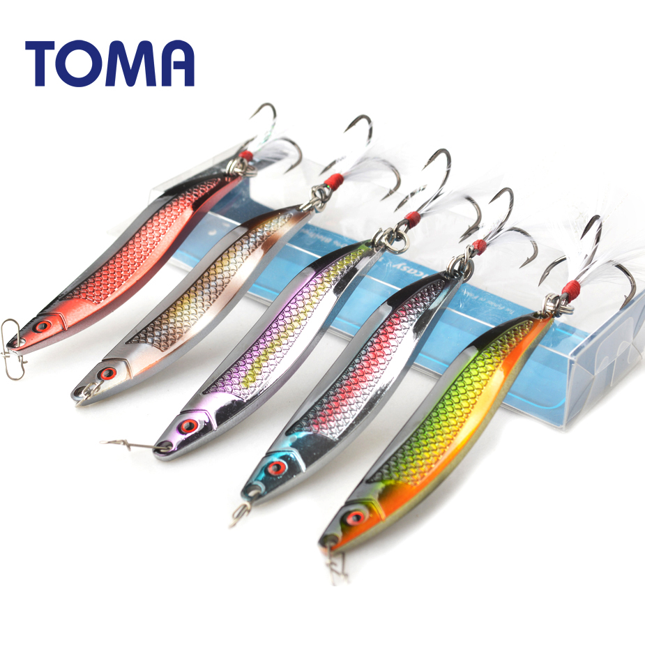 TOMA Metal Zinc Spoon Fishing  - Fishing Lure Crankbait บทวิจารณ์และราคา