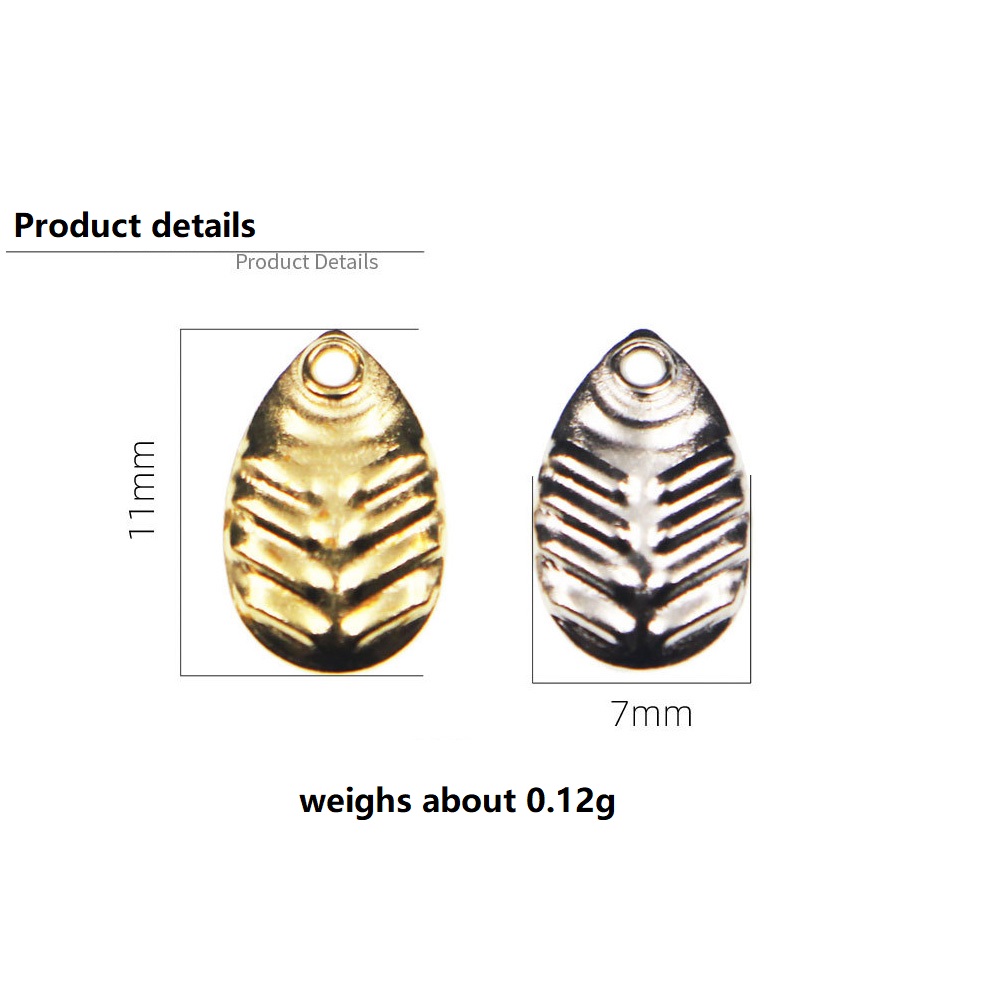 50Pcs/lot DIY Fishing Spinner  - Fishing Lure Spoon บทวิจารณ์และราคา
