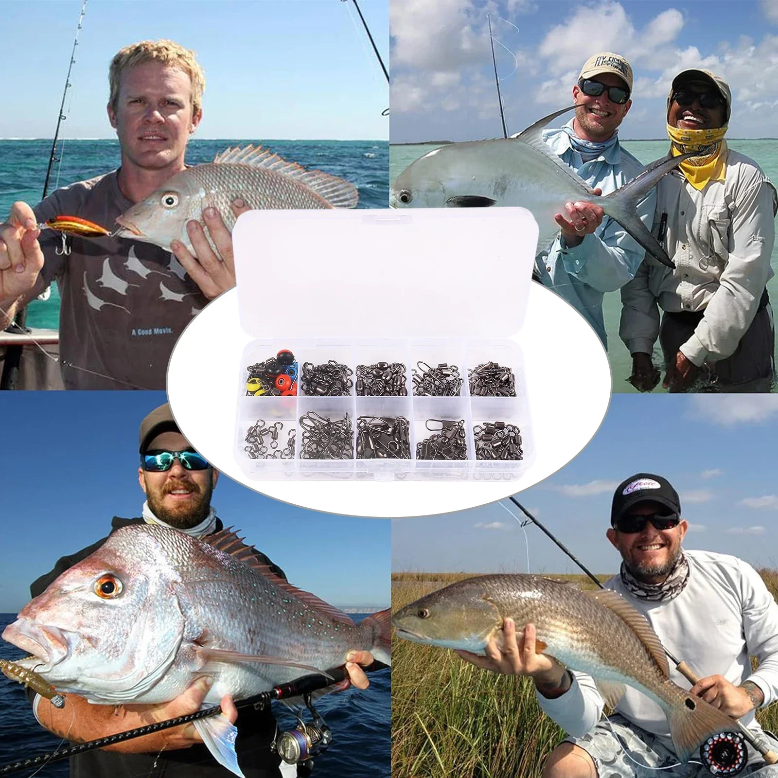 115pcs Fishing Swivel Connecto - Fishing Lure Making Kit บทวิจารณ์และราคา