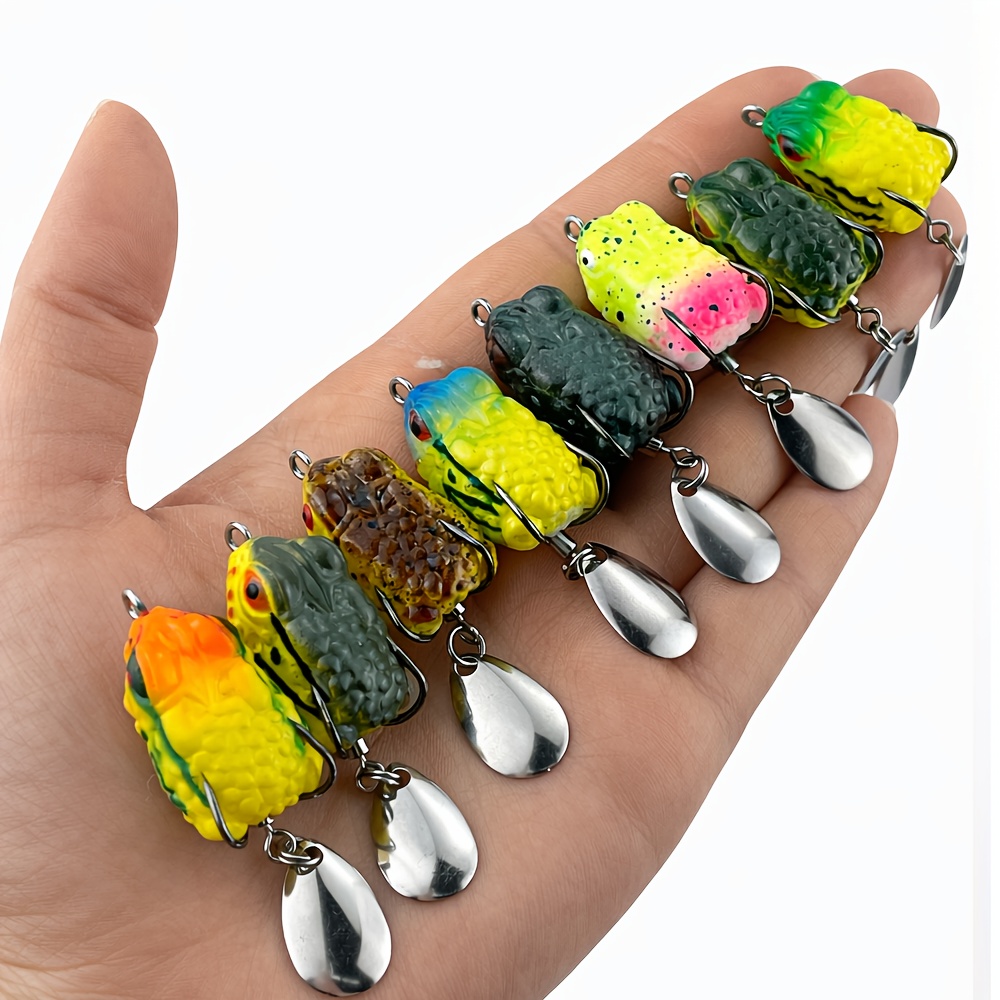 8pcs Topwater Frog Fishing Lur - Fishing Lure Blade Bait บทวิจารณ์และราคา