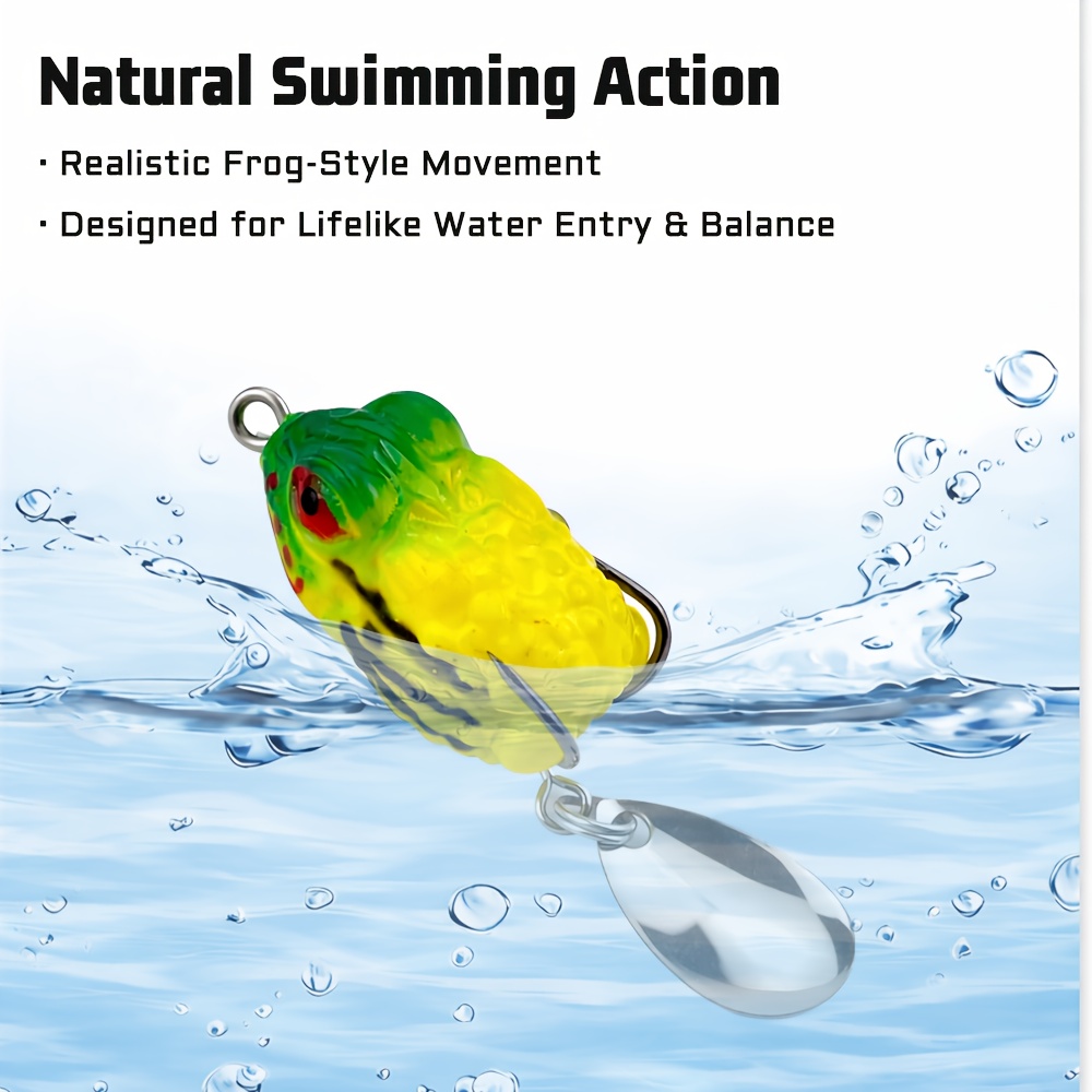 8pcs Topwater Frog Fishing Lur - Fishing Lure Blade Bait บทวิจารณ์และราคา