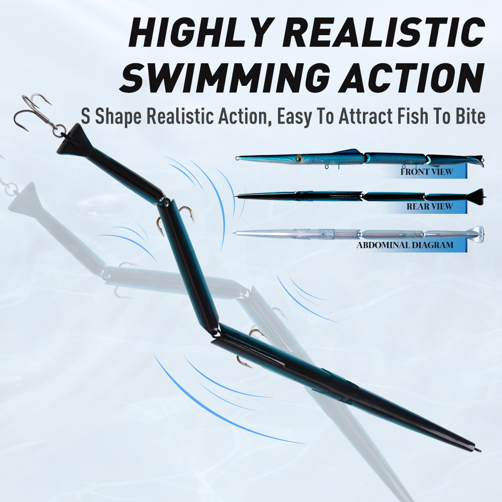 YOOFISH Jointed Pencil Bait 3  - Fishing Lure Popper บทวิจารณ์และราคา