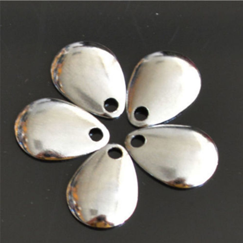 50PCS Silver Smooth Nickel Seq - Fishing Lure Spoon บทวิจารณ์และราคา