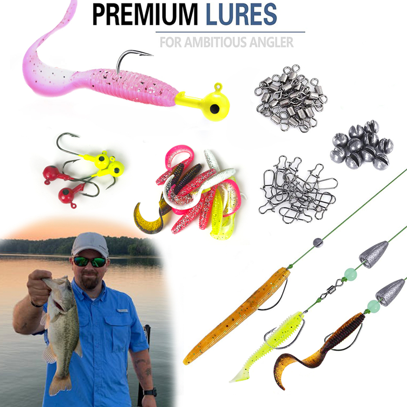 New 120PCS Fishing Lure Set So - Fishing Lure Soft Plastic บทวิจารณ์และราคา