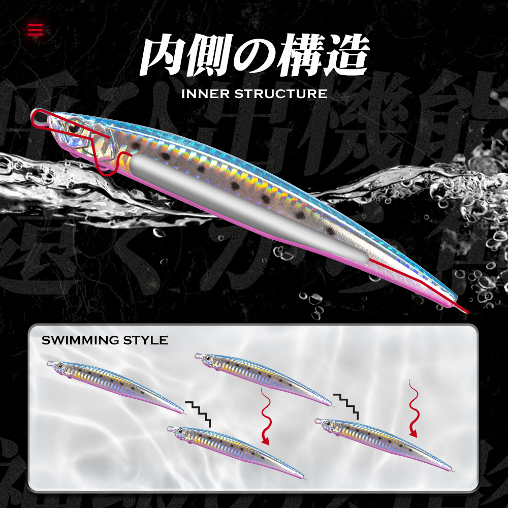 Hunthouse Jerk Press Bait Sink - Fishing Lure Jerkbait บทวิจารณ์และราคา