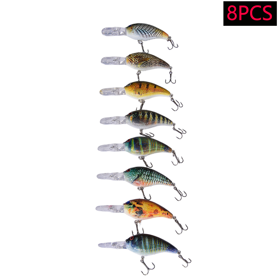 8pcs Jerkbait Minnow ABS Hard  - Fishing Lure Jerkbait บทวิจารณ์และราคา
