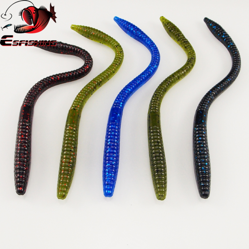 Esfishing Soft Bait Trick Worm - Fishing Lure Soft Plastic บทวิจารณ์และราคา