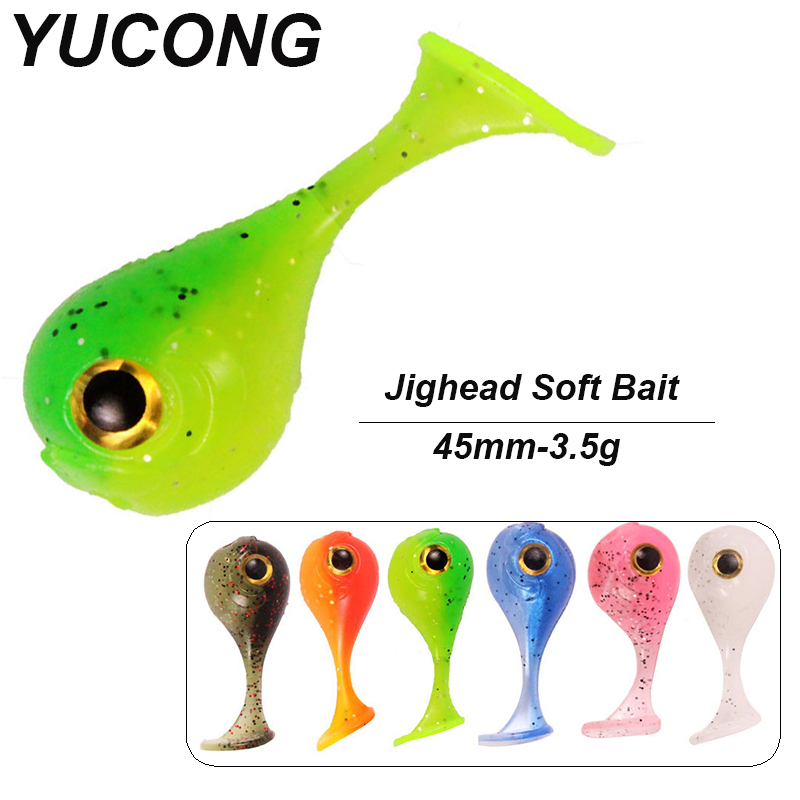 YUCONG 6PCS Jighead Soft Baits - Fishing Lure Crankbait บทวิจารณ์และราคา