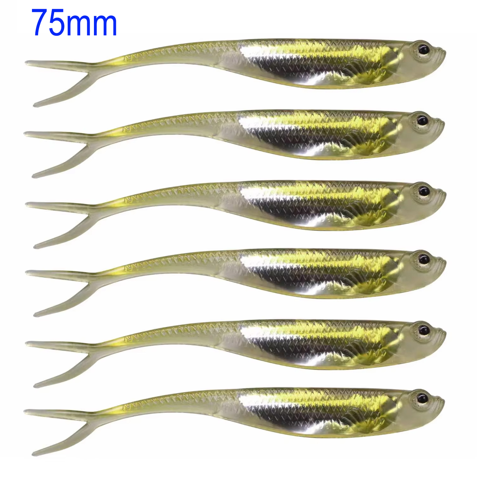 12pcs Soft Bait 75mm 1.8g Jerk - Fishing Lure Jerkbait บทวิจารณ์และราคา