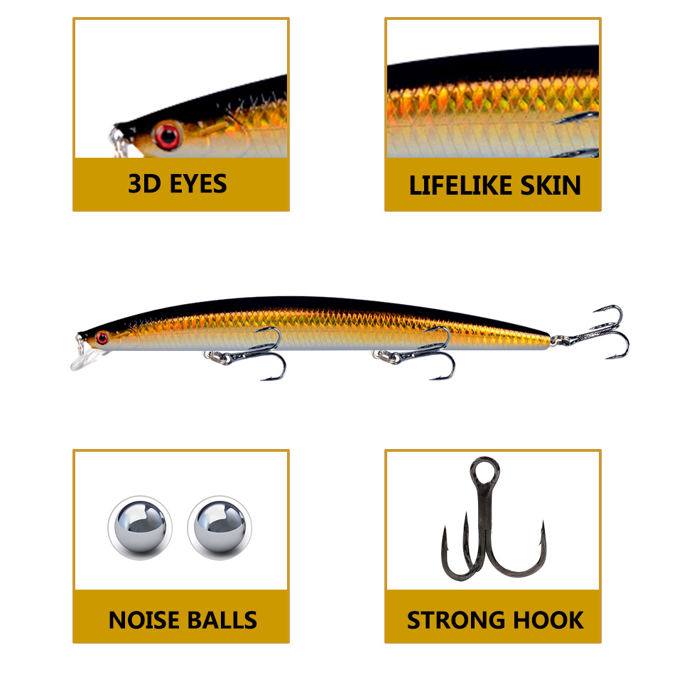 18cm 24g Minnow Fishing Lure L - Fishing Lure Crankbait บทวิจารณ์และราคา