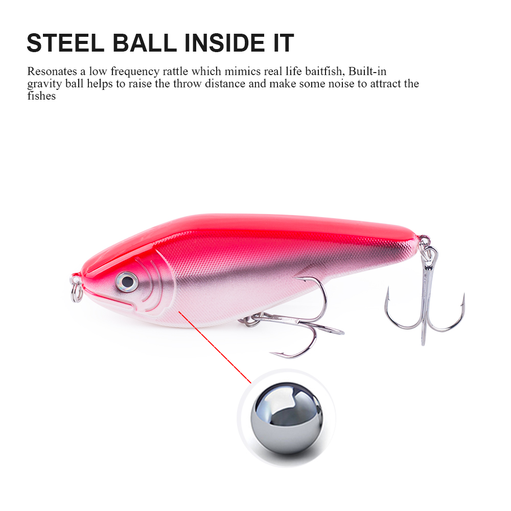 Hanlin NEW Glide Jerkbait 90mm - Fishing Lure Jerkbait บทวิจารณ์และราคา