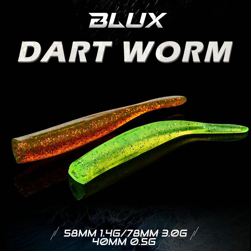 BLUX New Dart Worm Soft Bait 5 - Fishing Lure Soft Plastic บทวิจารณ์และราคา