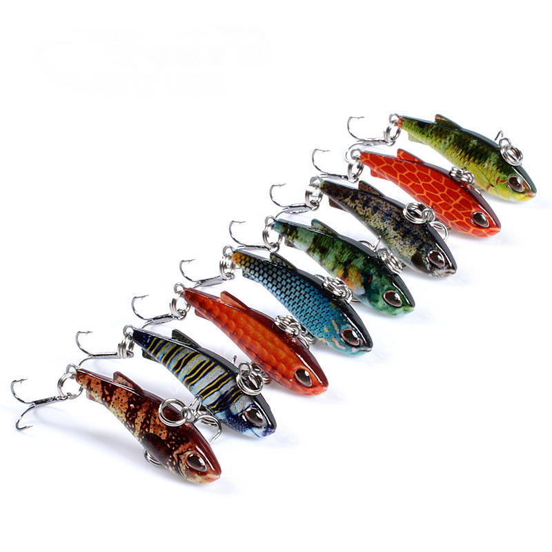 8pcs 4cm 4g Mini Lipless VIB F - Fishing Lure Crankbait บทวิจารณ์และราคา