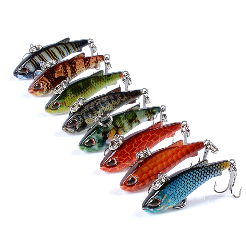 8pcs 4cm 4g Mini Lipless VIB F - Fishing Lure Crankbait บทวิจารณ์และราคา