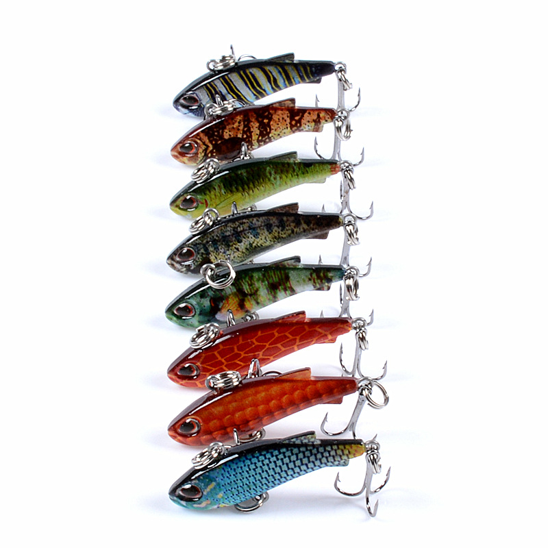 8pcs 4cm 4g Mini Lipless VIB F - Fishing Lure Crankbait บทวิจารณ์และราคา