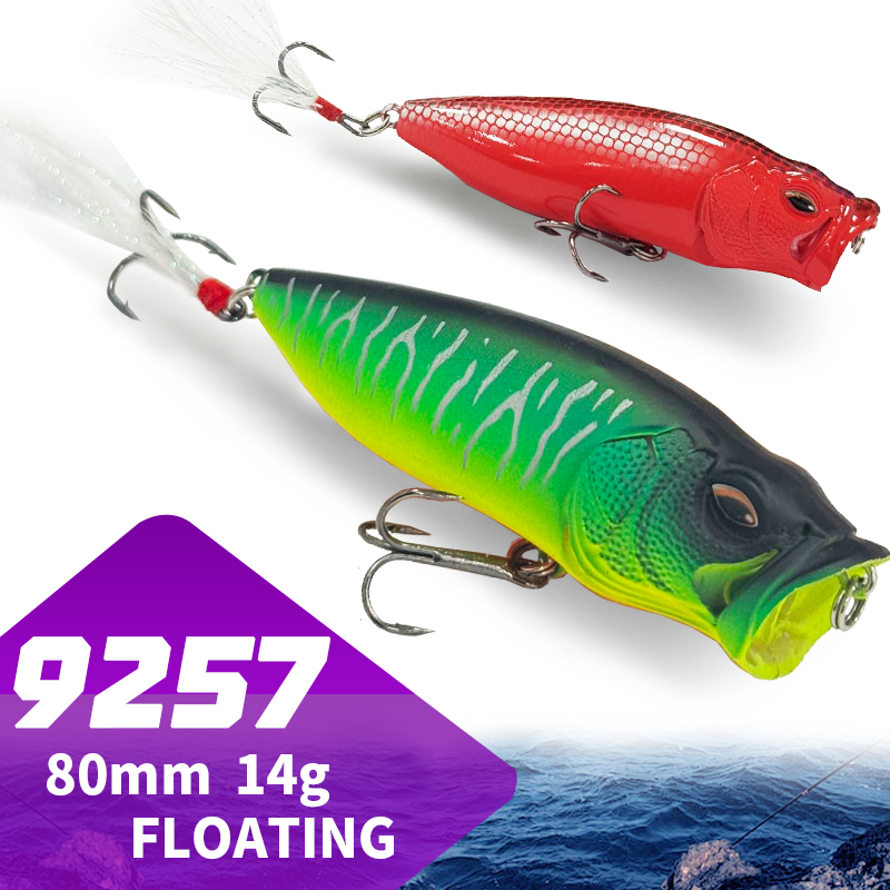 Popper Lure Topwater Bait 80mm - Fishing Lure Popper บทวิจารณ์และราคา