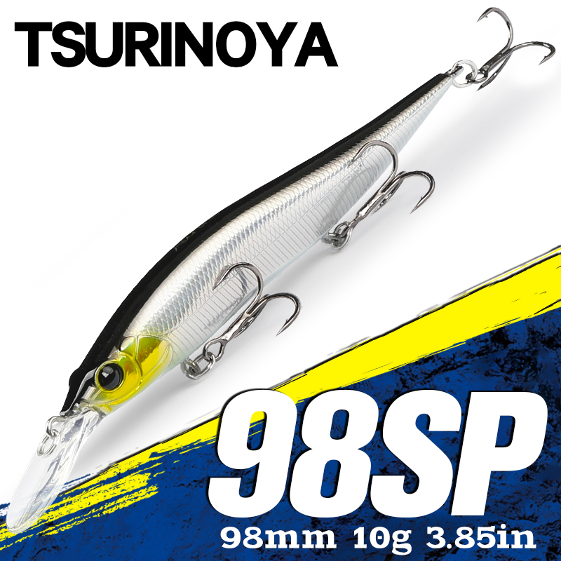 TSURINOYA  Suspending Minnow J - Fishing Lure Jerkbait บทวิจารณ์และราคา