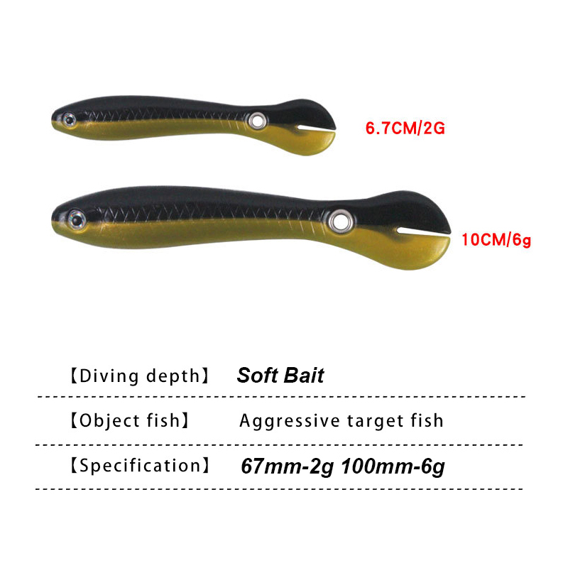 YUCONG 3/5PCS Soft Fishing Bai - Fishing Lure Swimbait บทวิจารณ์และราคา