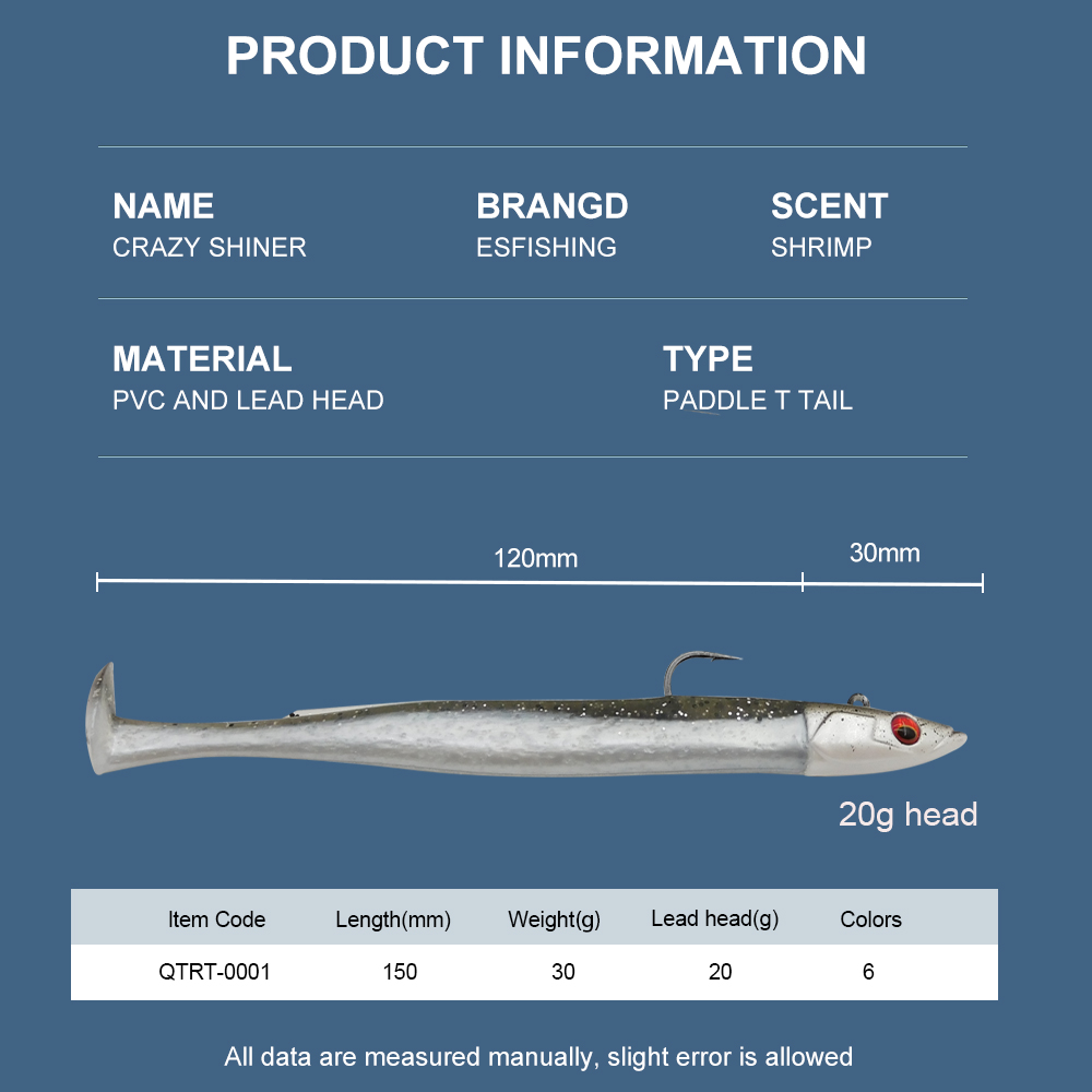 ESFISHING Soft Fishing Lures L - Fishing Lure Soft Plastic บทวิจารณ์และราคา