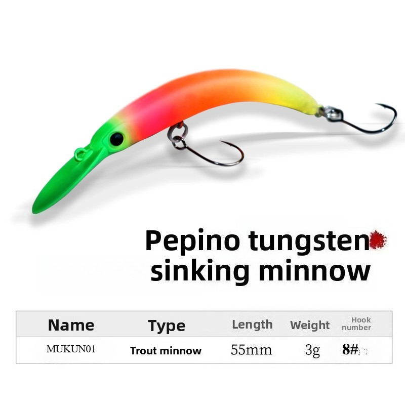 MUKUN 1PCS Mini Minnow Wobbler - Fishing Lure Popper บทวิจารณ์และราคา