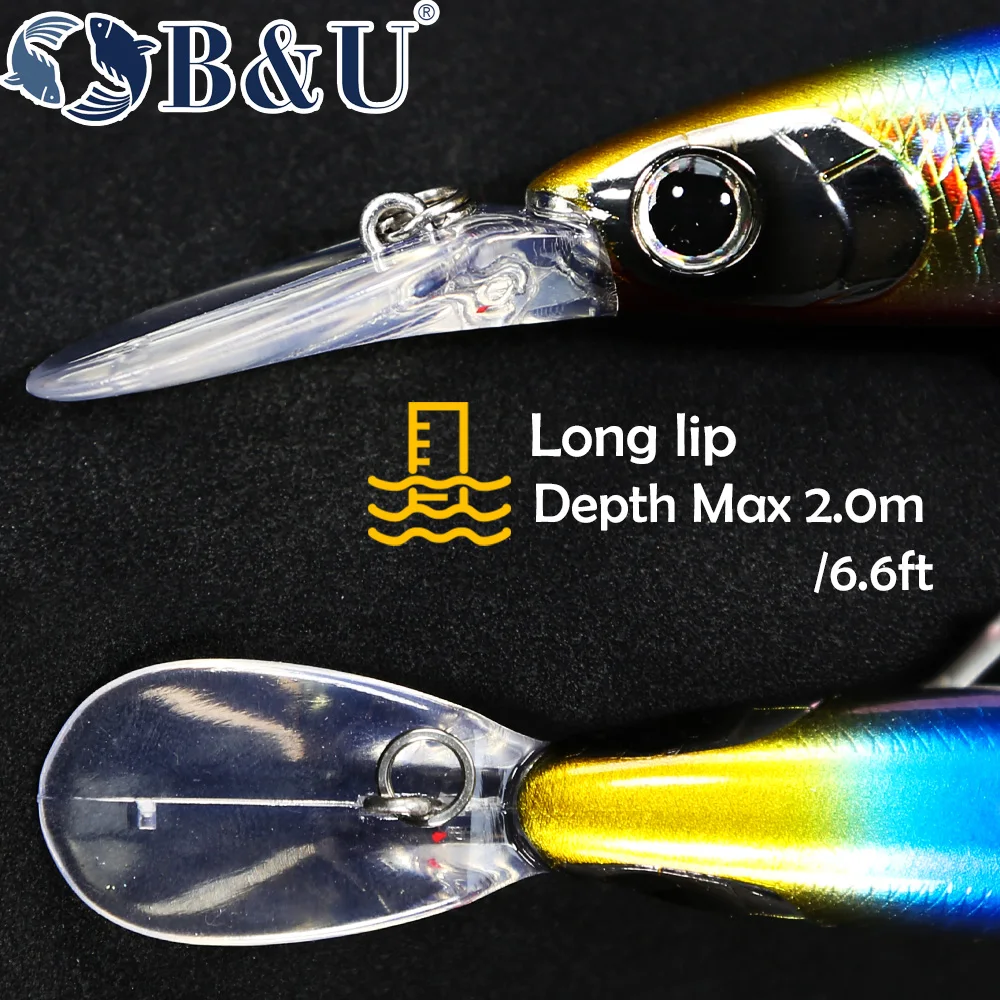 B&U 125mm Sinking Minnow Sea F - Fishing Lure Jerkbait บทวิจารณ์และราคา