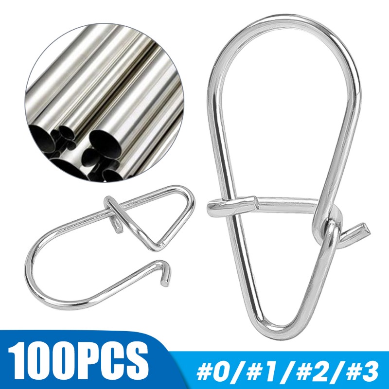 100PCS Stainless Steel Fishing - Fishing Lure Accessories บทวิจารณ์และราคา