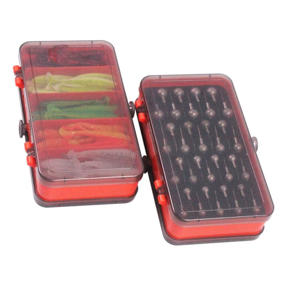 Portable Double Sided Split Ba - Fishing Lure Soft Plastic บทวิจารณ์และราคา
