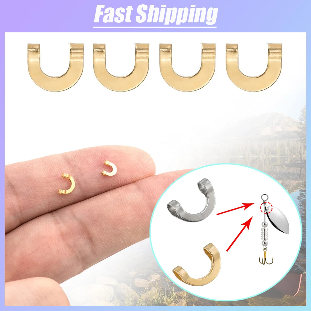 100pcs Fishing U Shaped Fixed  - Fishing Lure Spinnerbait บทวิจารณ์และราคา