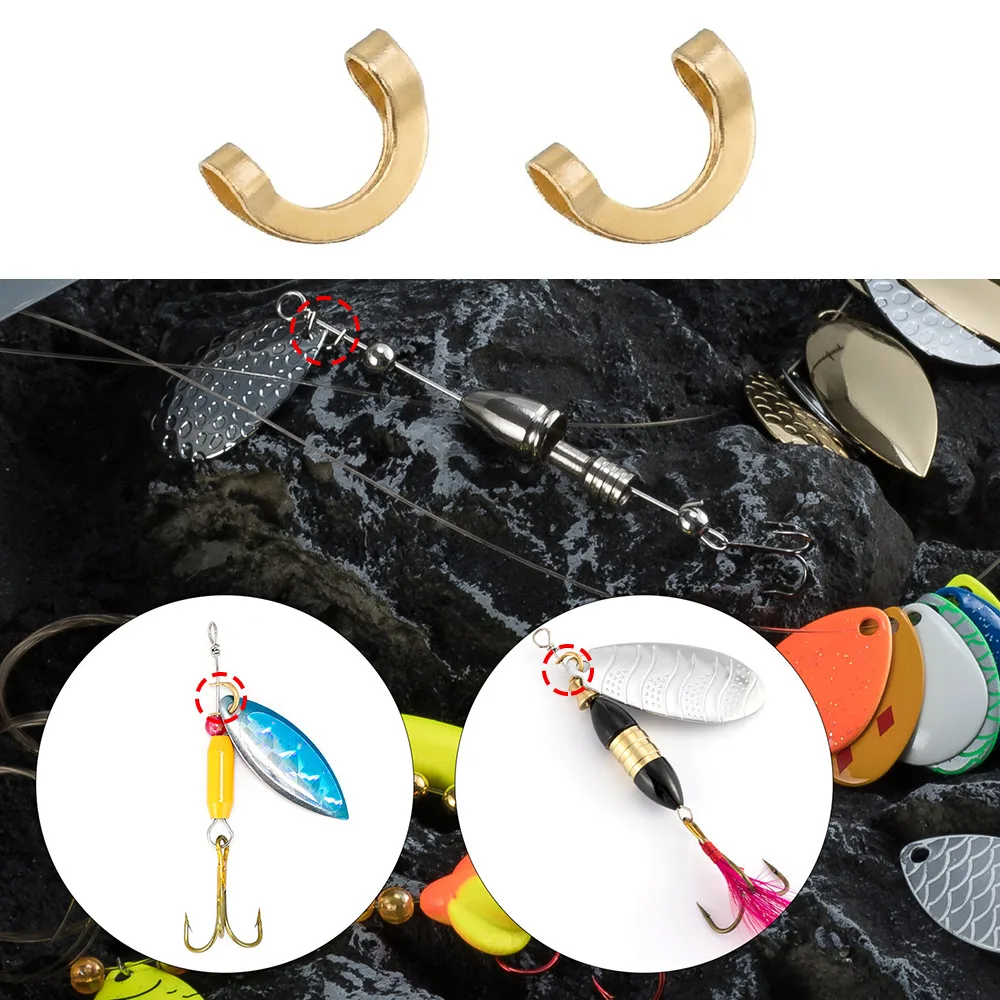100pcs Fishing U Shaped Fixed  - Fishing Lure Spinnerbait บทวิจารณ์และราคา