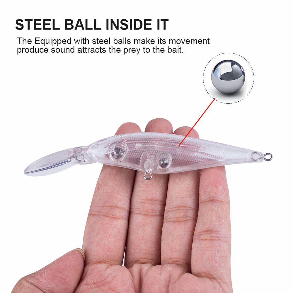 Hanlin 10/20pcs Blanks Crankba - Fishing Lure Jerkbait บทวิจารณ์และราคา